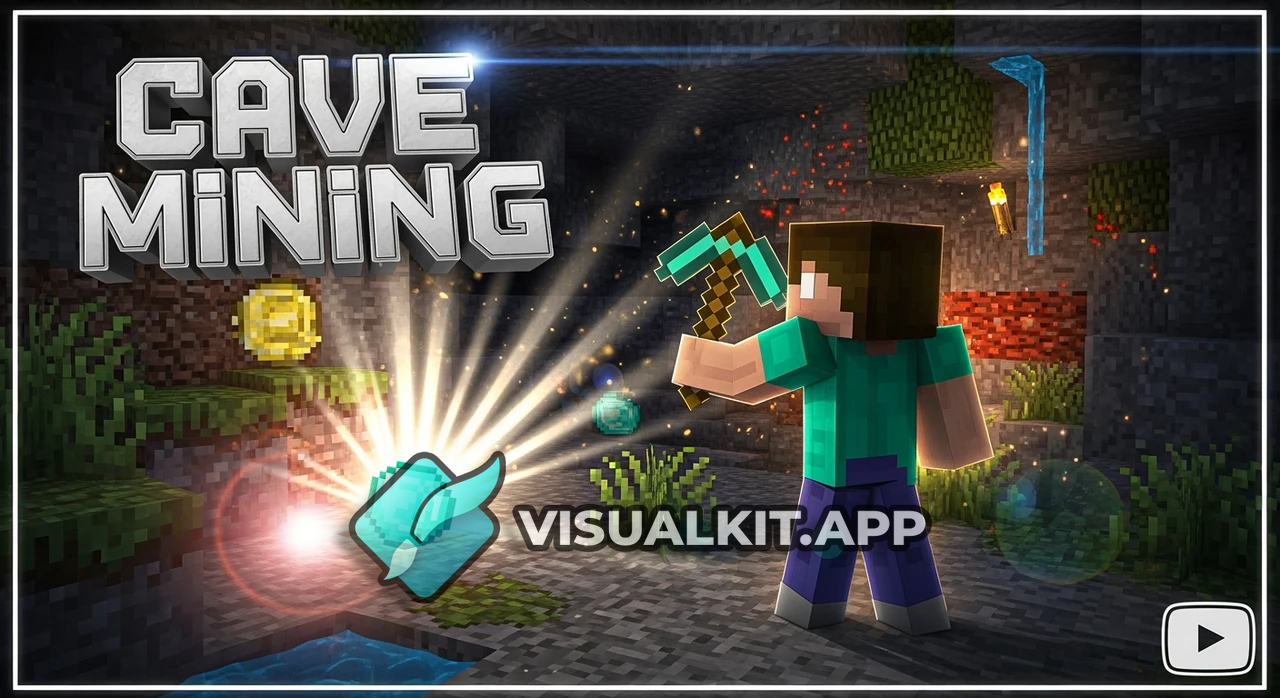 Minecraft Lets Play, Cave Mining — Deep Cave Ore Adventure