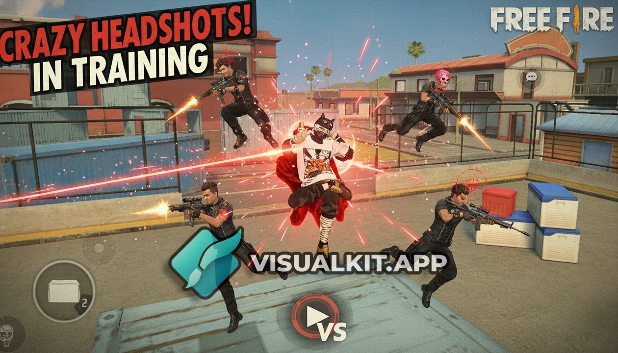 Crazy Headshots in Traning — Free-Fire Action Thumbnail
