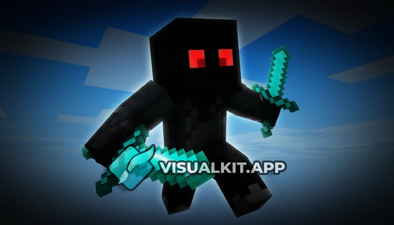 Hyper-Cinematic Minecraft: Black Block Head & Red-Eyed Warrior