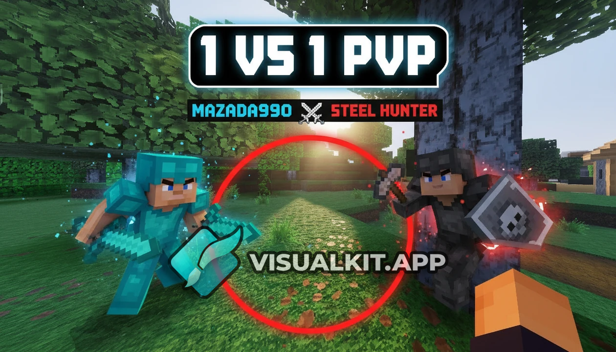1 vs 1 PvP: Mazada990 vs Steel Hunter - Minecraft Duel