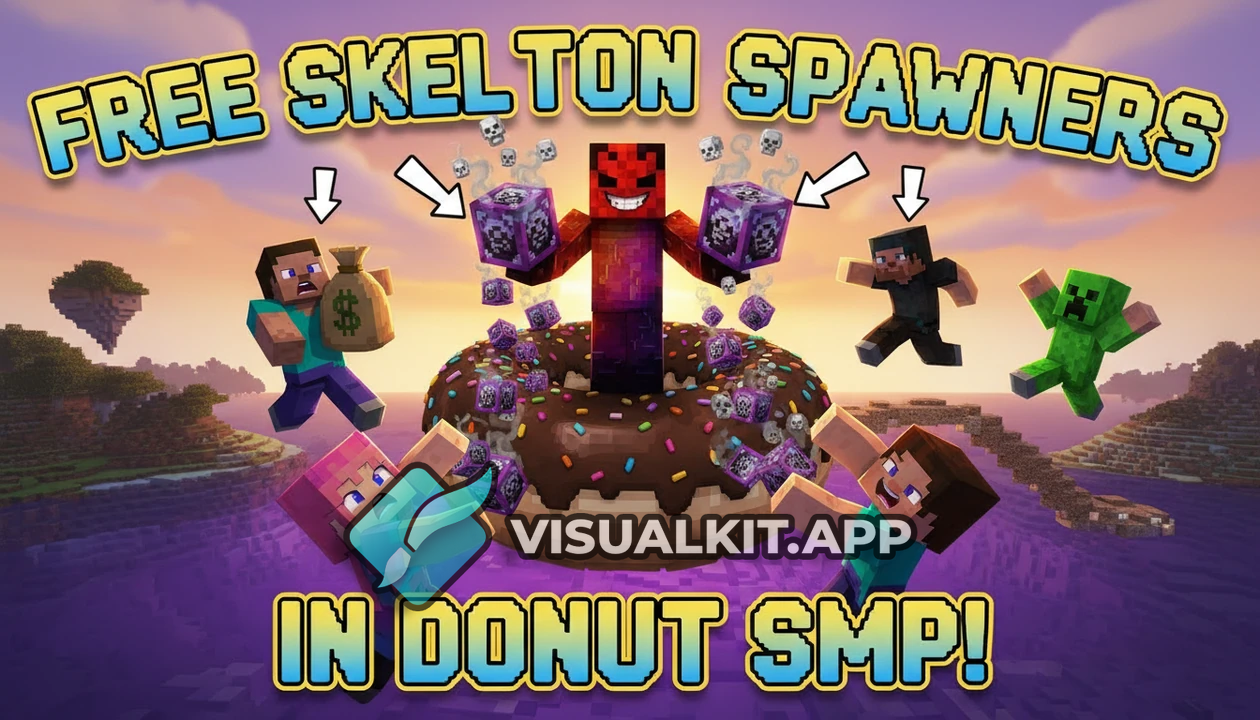 I GAVE AWAY FREE SKELETON SPAWNERS in Donut SMP – Epic Giveaway