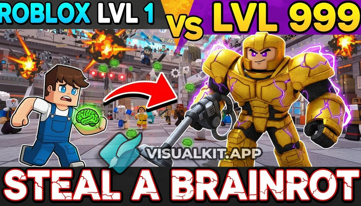 Roblox: Lvl 1 vs Lvl 999 in Steal a Brainrot Showdown