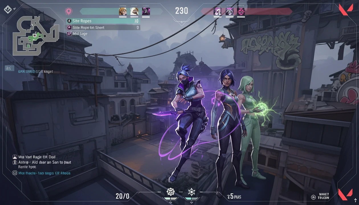 Valorant: just make it fade on Split map — Fade sneaking knife