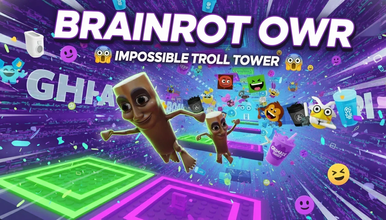 Brainrot Obby: Brainrot Troll Tower Challenge in Roblox