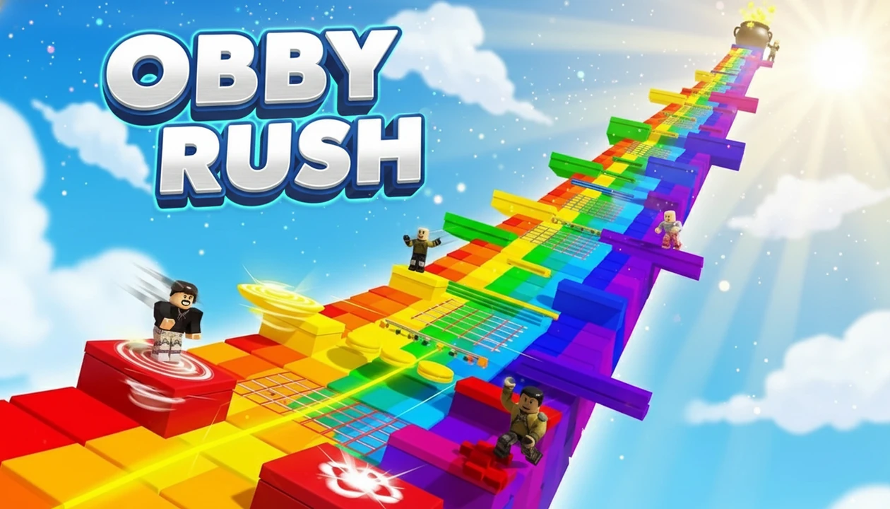 OBBY RUSH! - YouTube thumbnail template