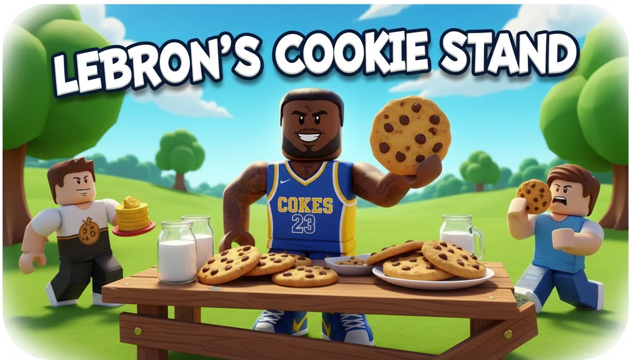 Lebron Cookie Stand - YouTube thumbnail template