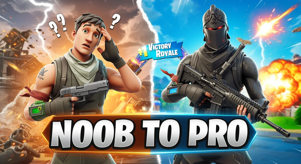 Noob to Pro - gaming thumbnail template