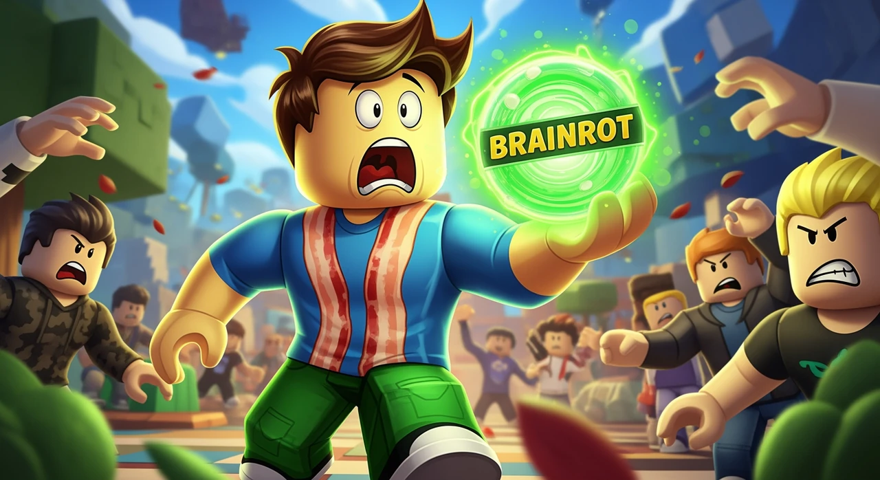 Noob Steals a Brainrot - YouTube thumbnail template